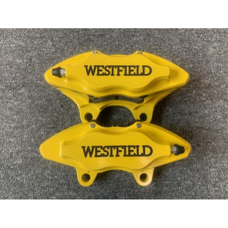 Yellow HS 4 Pot Front Brake Caliper RH