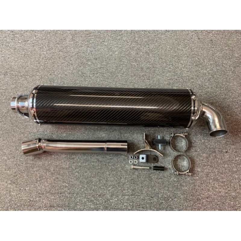 6" Carbon Silencer Kit Non Cat