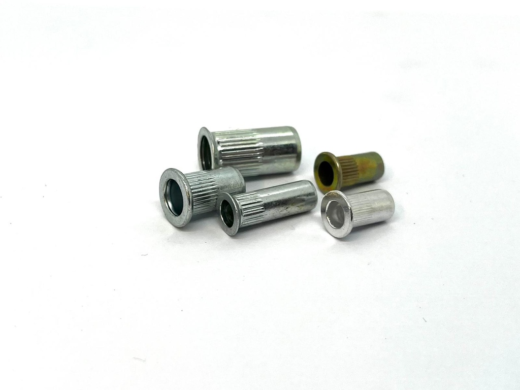 M5 x 4 Flat Head Closed Steel Rivnut