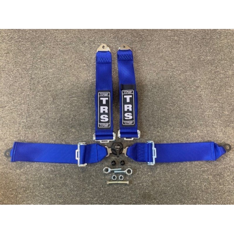 Harness 4 Point 3" Blue Left Hand (RH Strap)