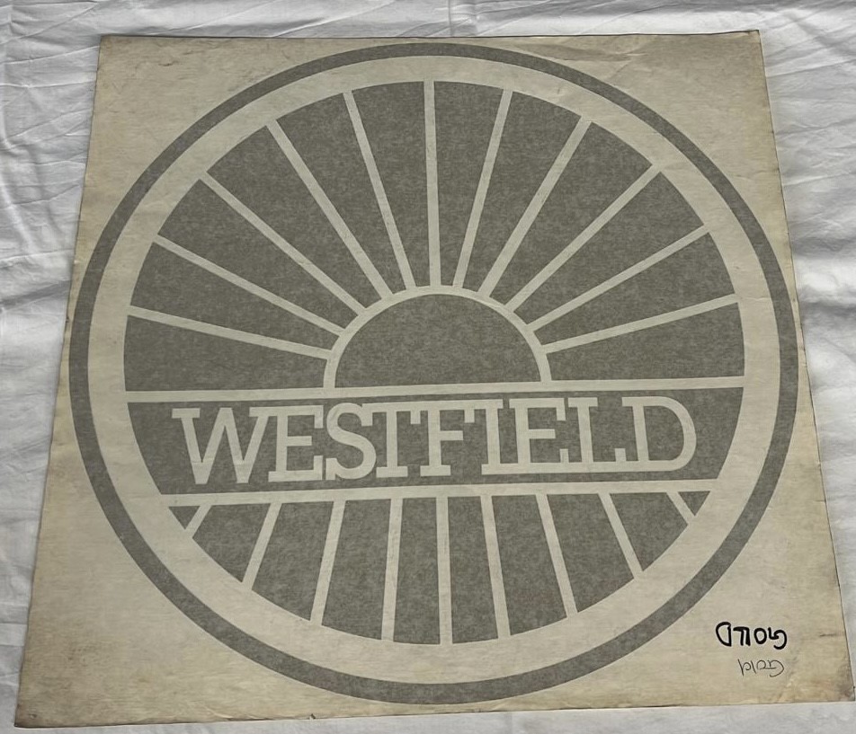 Westfield Gold Bonnet Transfer - 430mm