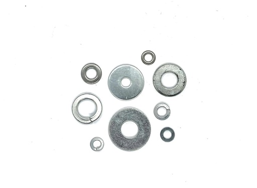 [6823TU7] 7/16 chamfered washer. Bright zink plated